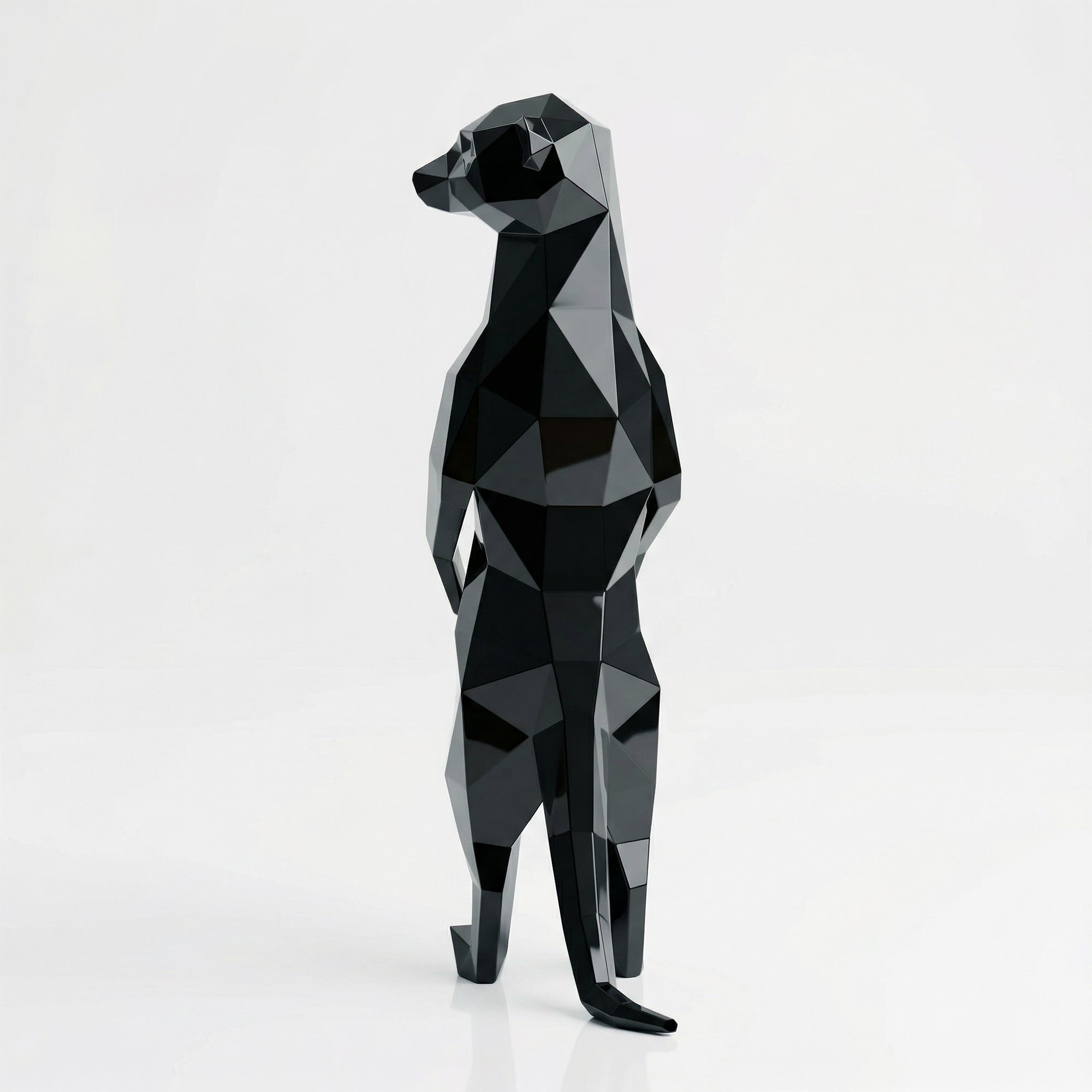 Meerkat Polygone Sculpture Grande - Sculpture Origami