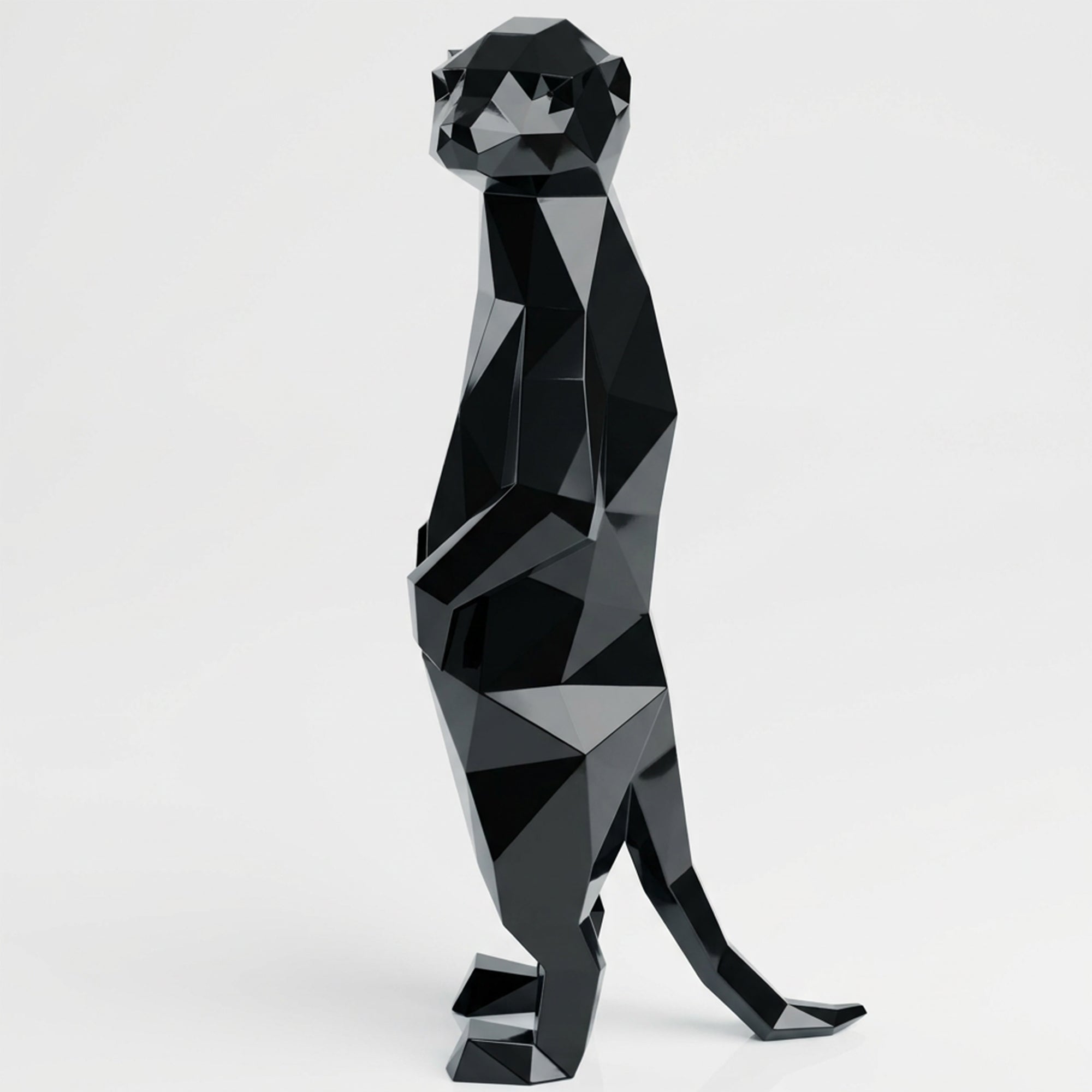 Meerkat Polygone Sculpture Grande - Sculpture Origami