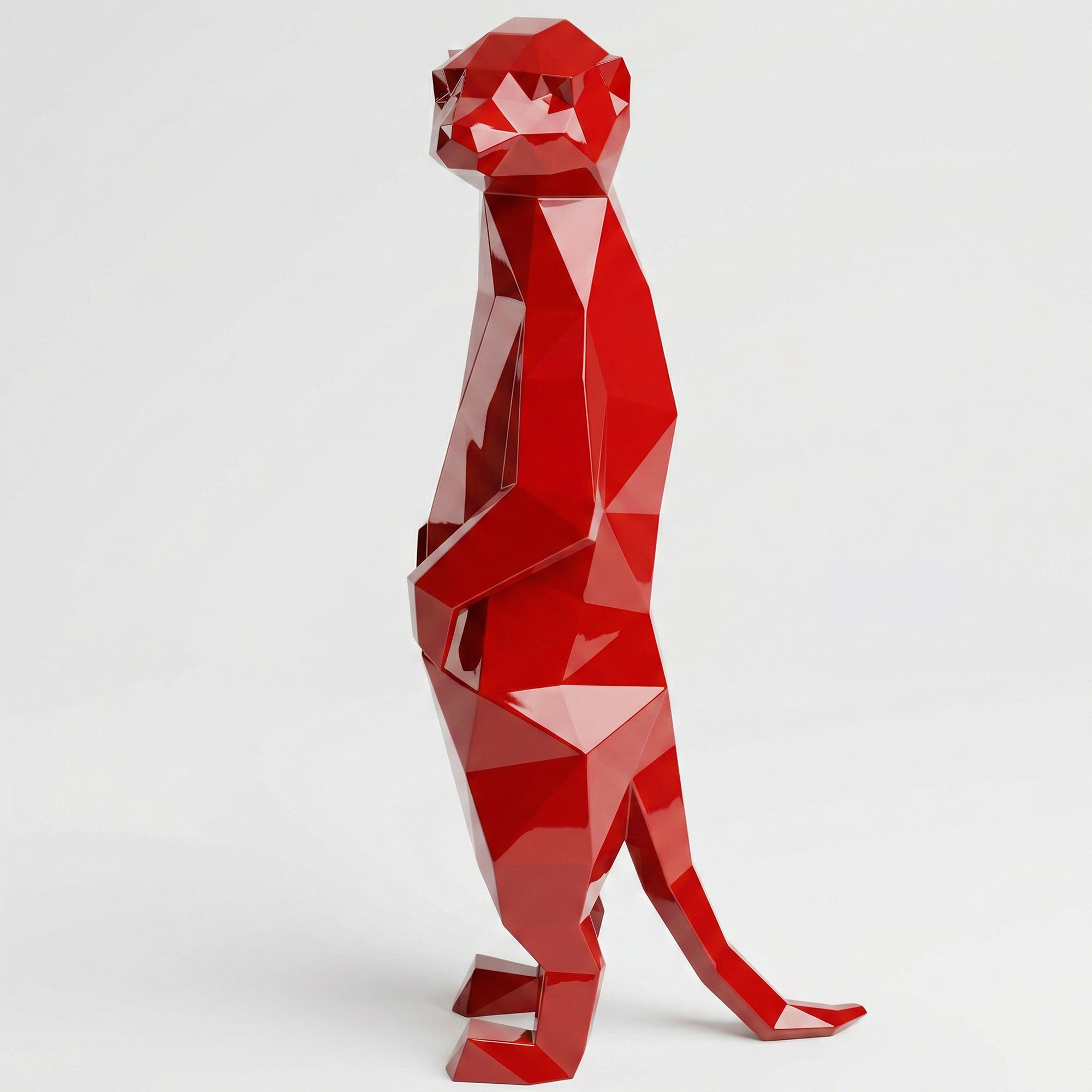 Meerkat Polygone Sculpture Grande - Sculpture Origami