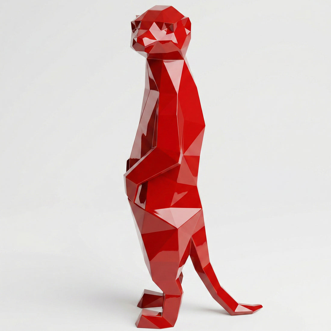 Meerkat Polygone Sculpture Grande - Sculpture Origami