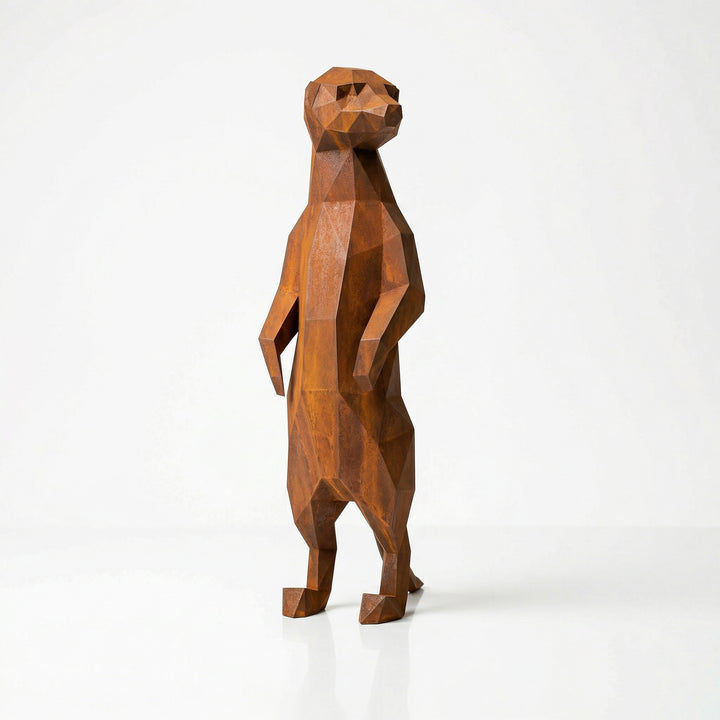 Meerkat Polygone Sculpture Grande - Sculpture Origami