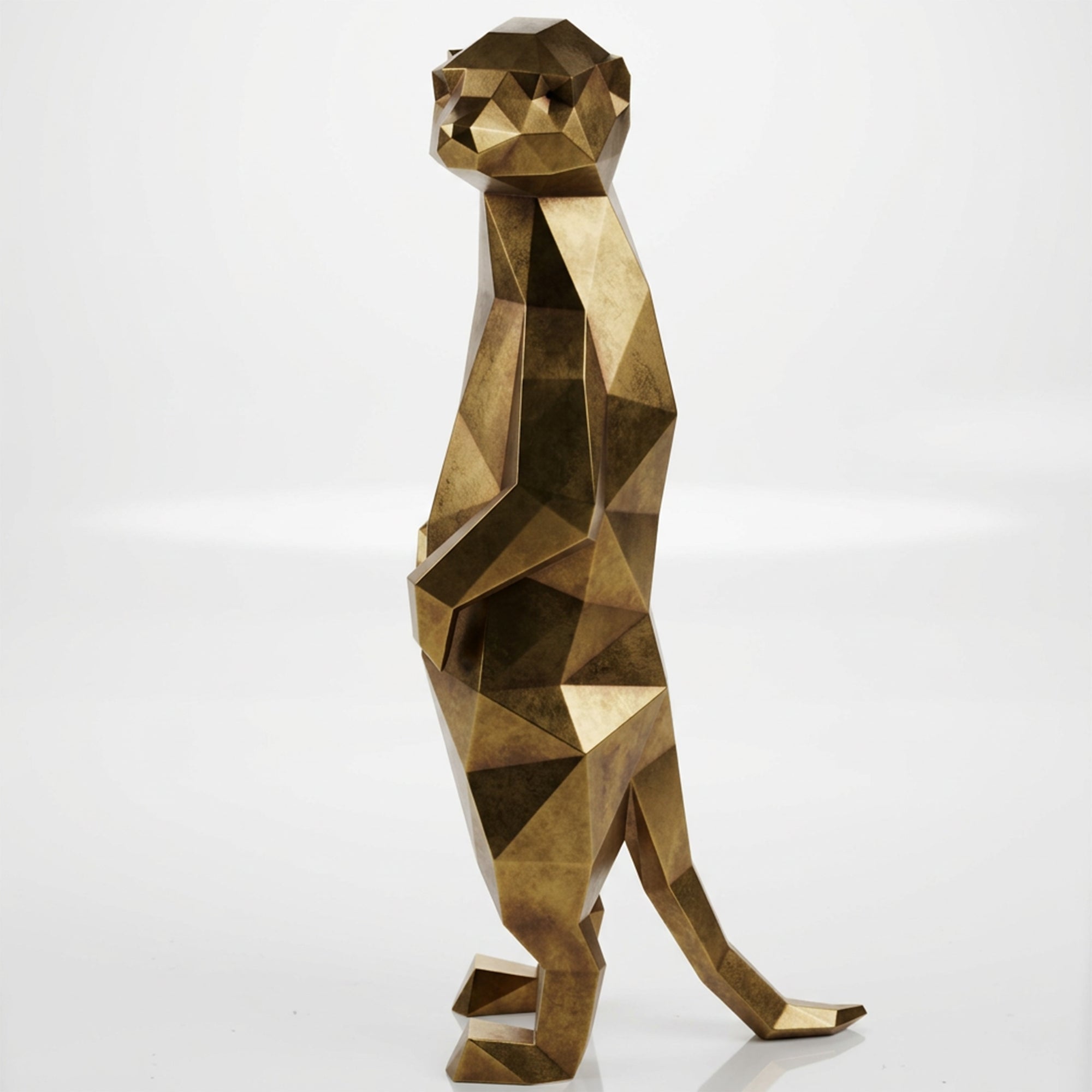 Meerkat Polygone Sculpture Grande - Sculpture Origami