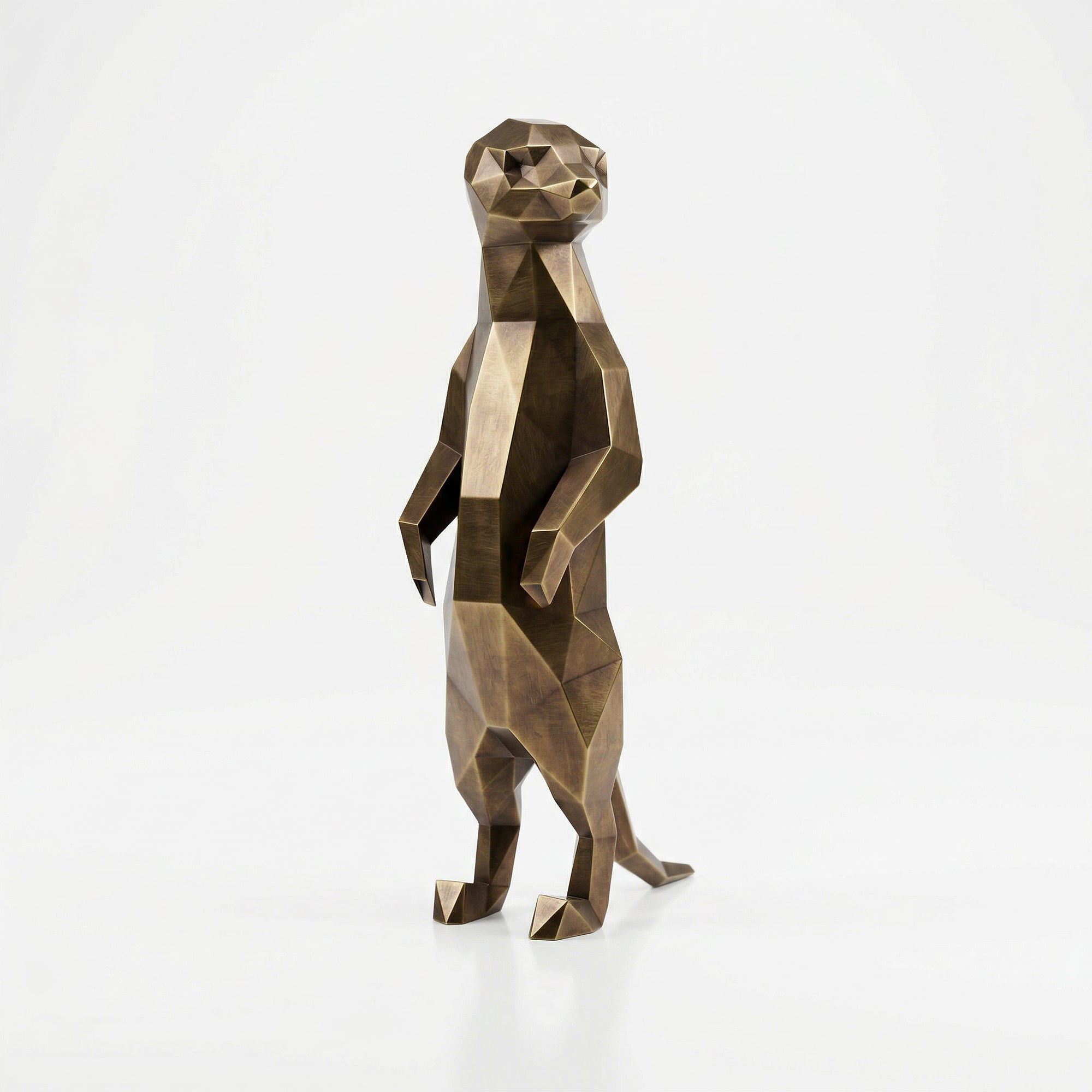 Meerkat Polygone Sculpture Grande - Sculpture Origami