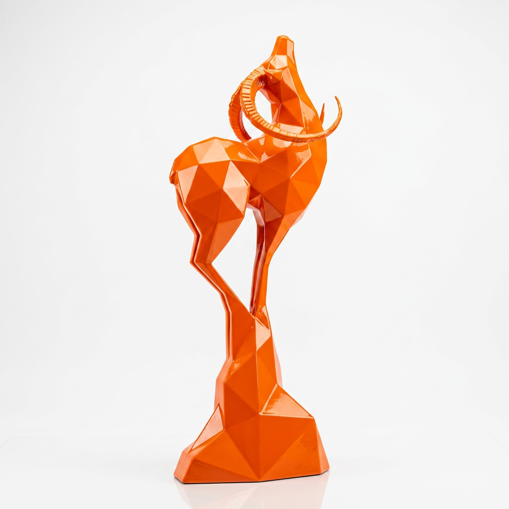 Grande Sculpture Origami Cerf - Sculpture Origami