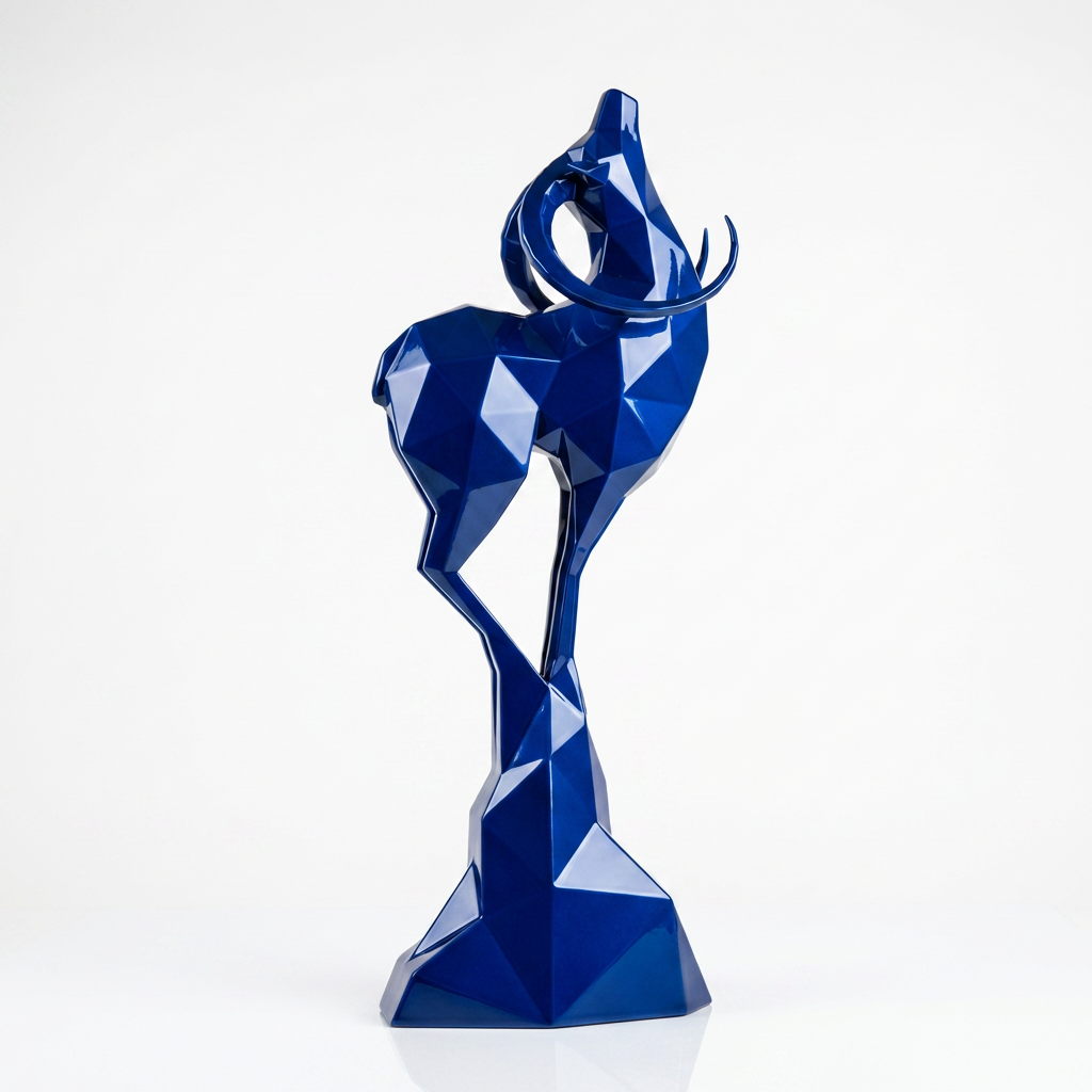 Grande Sculpture Origami Cerf - Sculpture Origami