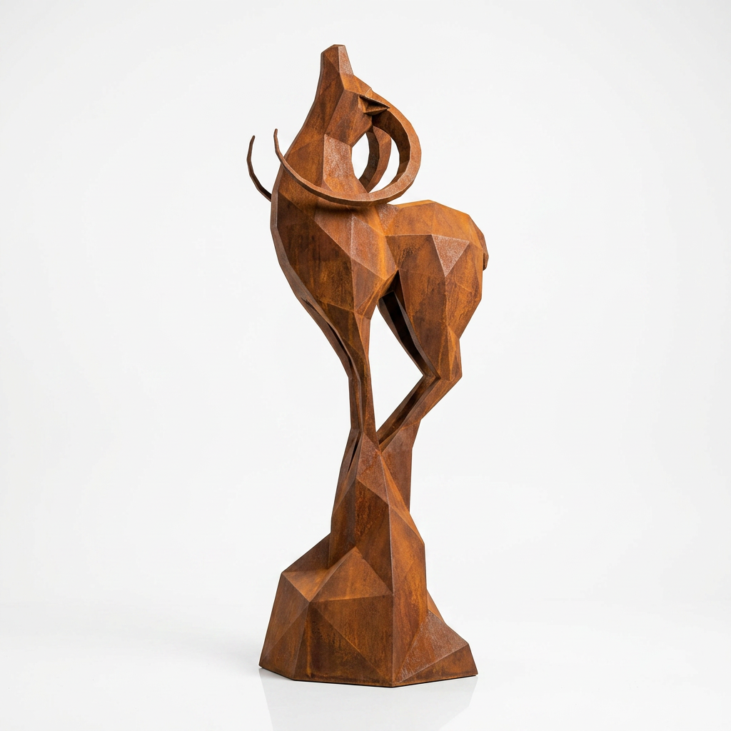 Grande Sculpture Origami Cerf - Sculpture Origami