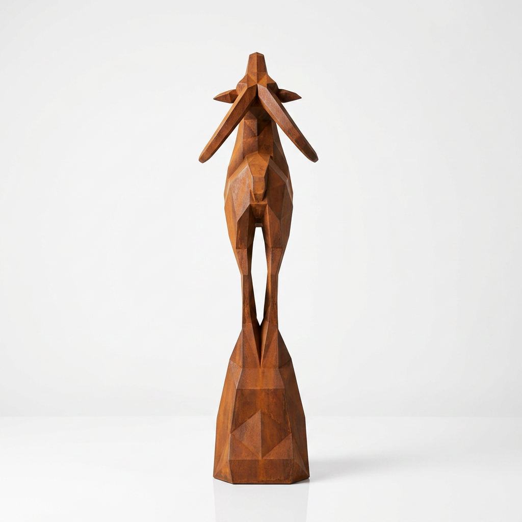Grande Sculpture Origami Cerf - Sculpture Origami