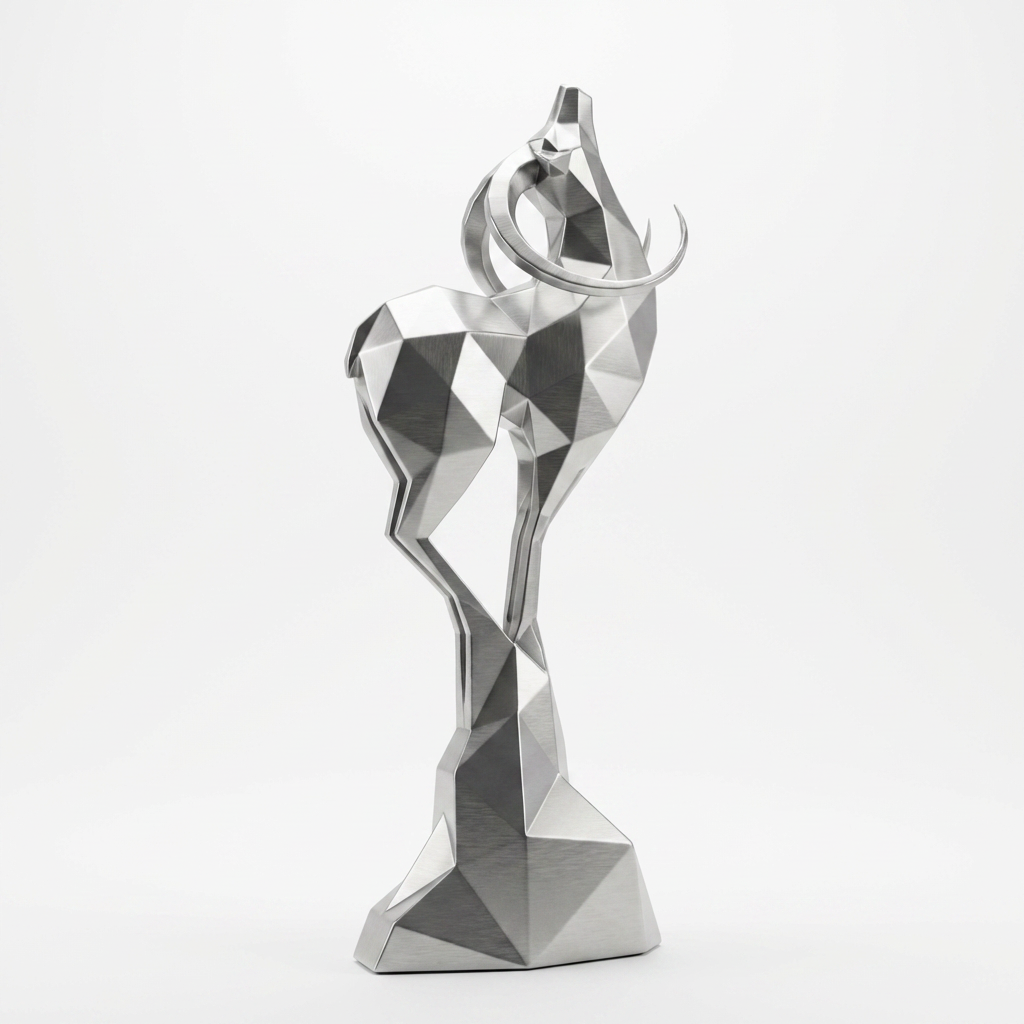 Grande Sculpture Origami Cerf - Sculpture Origami