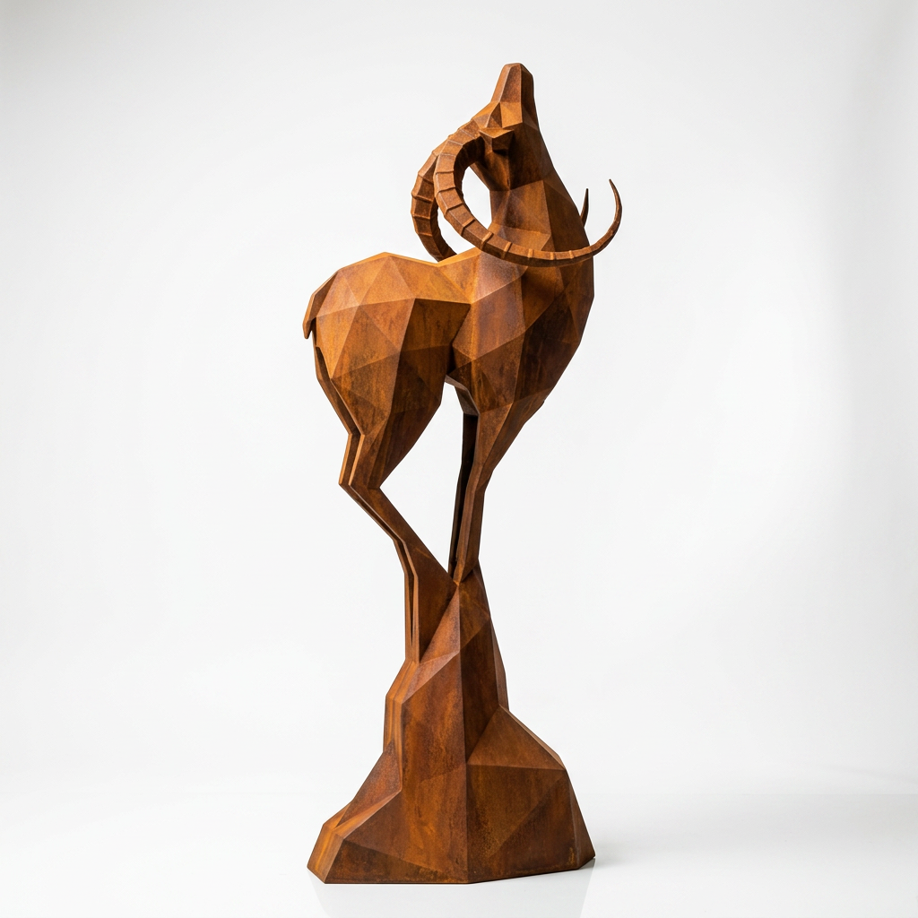 Grande Sculpture Origami Cerf - Sculpture Origami