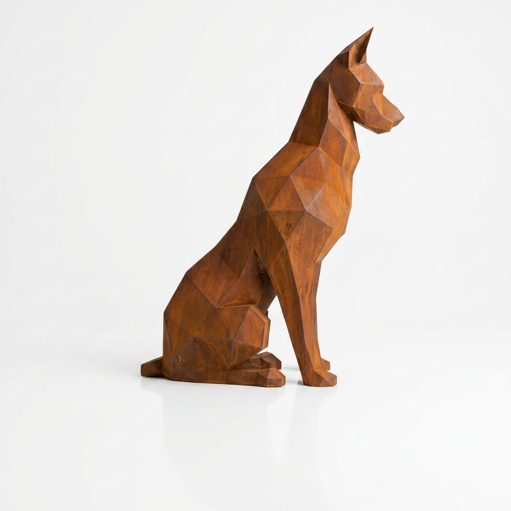 Grande Sculpture Origami Doberman - Sculpture Origami
