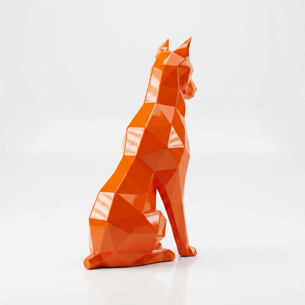 Grande Sculpture Origami Doberman - Sculpture Origami