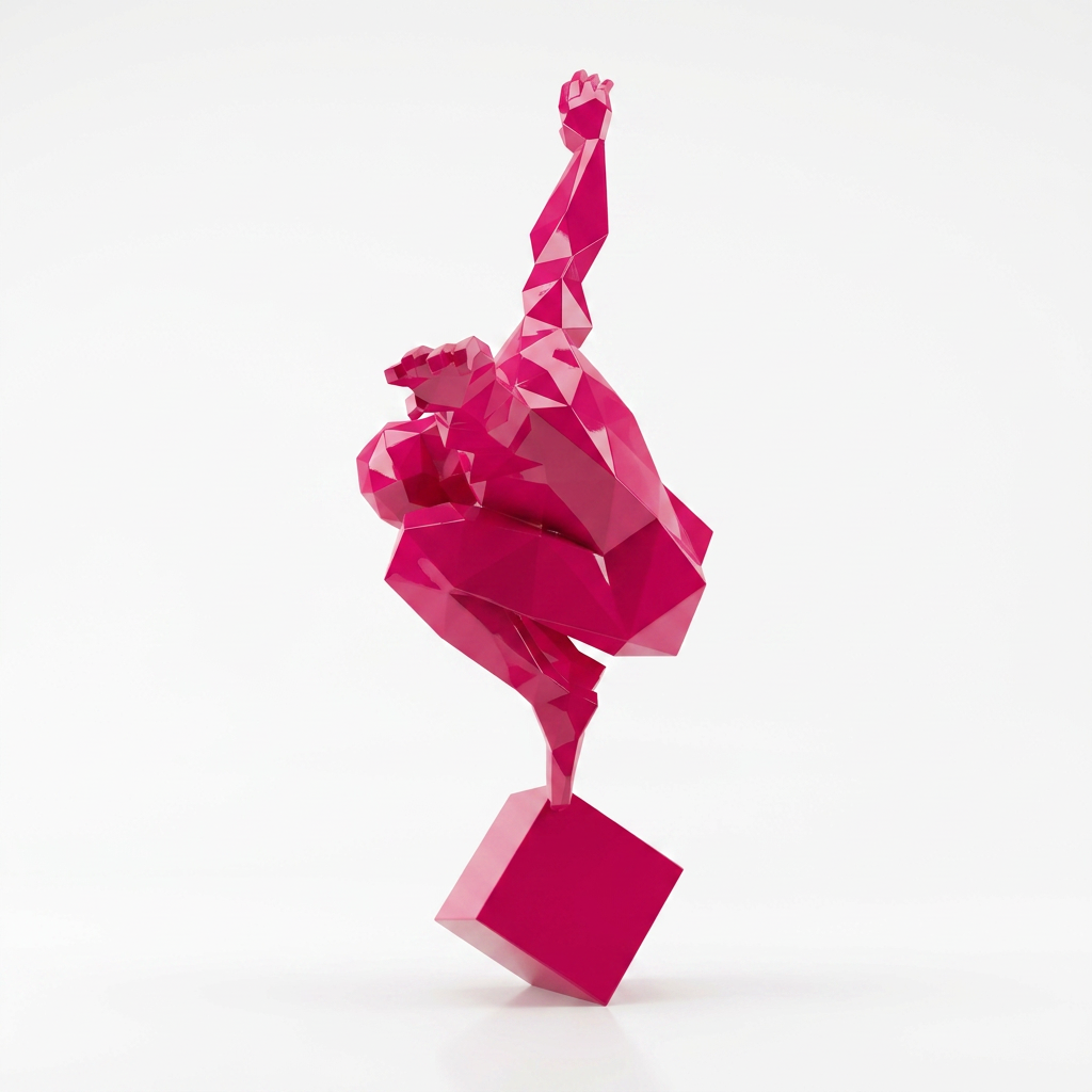 Grande Sculpture Origami Polygonal Balance - Sculpture Origami