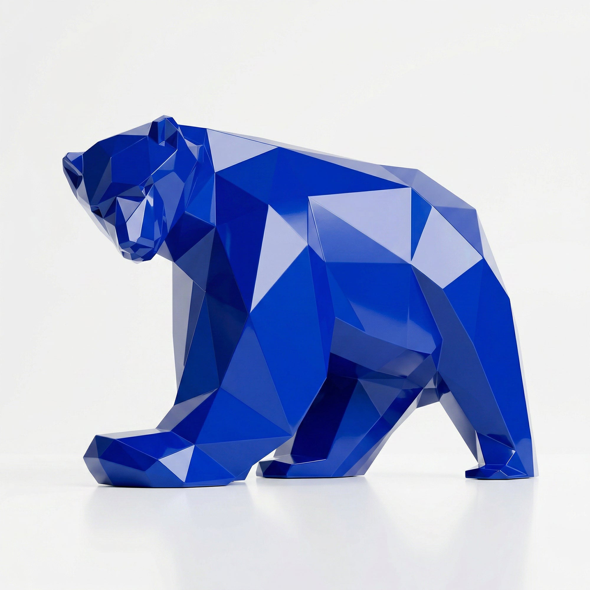 Grande Sculpture Polygone Ours - Sculpture Origami