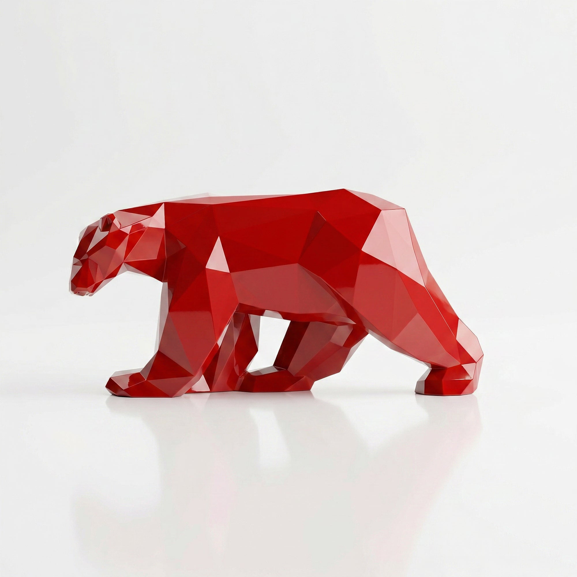 Grande Sculpture Polygone Ours - Sculpture Origami
