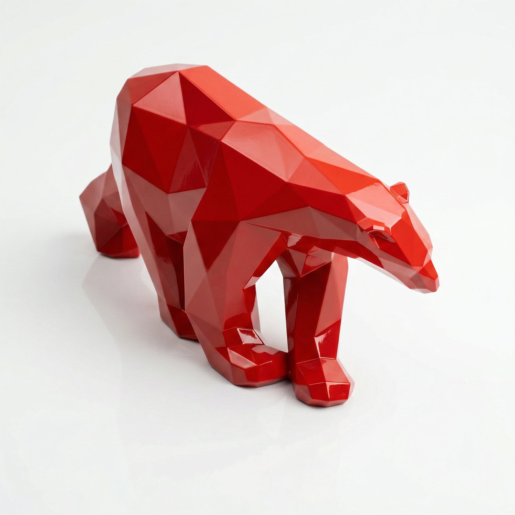 Grande Sculpture Polygone Ours - Sculpture Origami