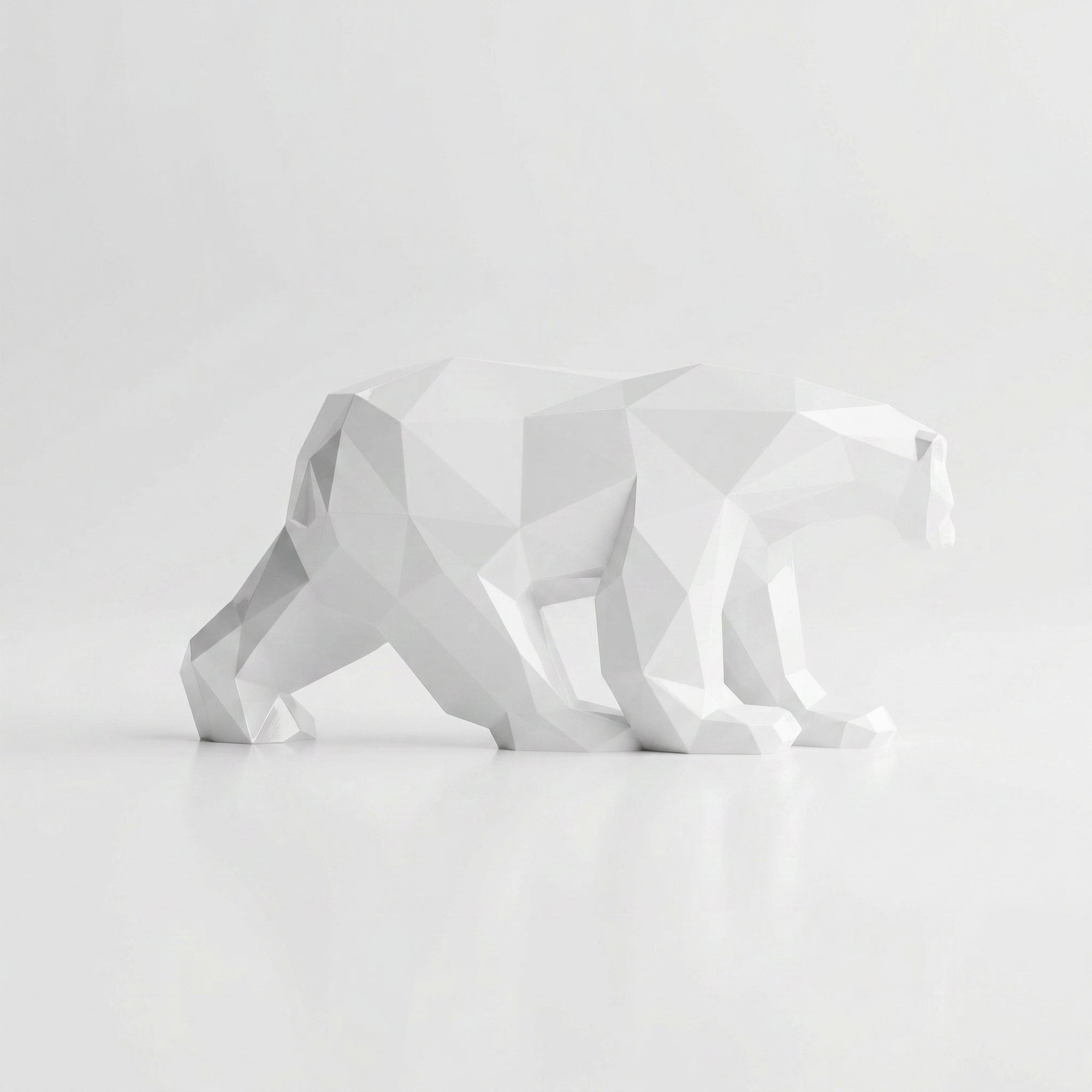 Grande Sculpture Polygone Ours - Sculpture Origami