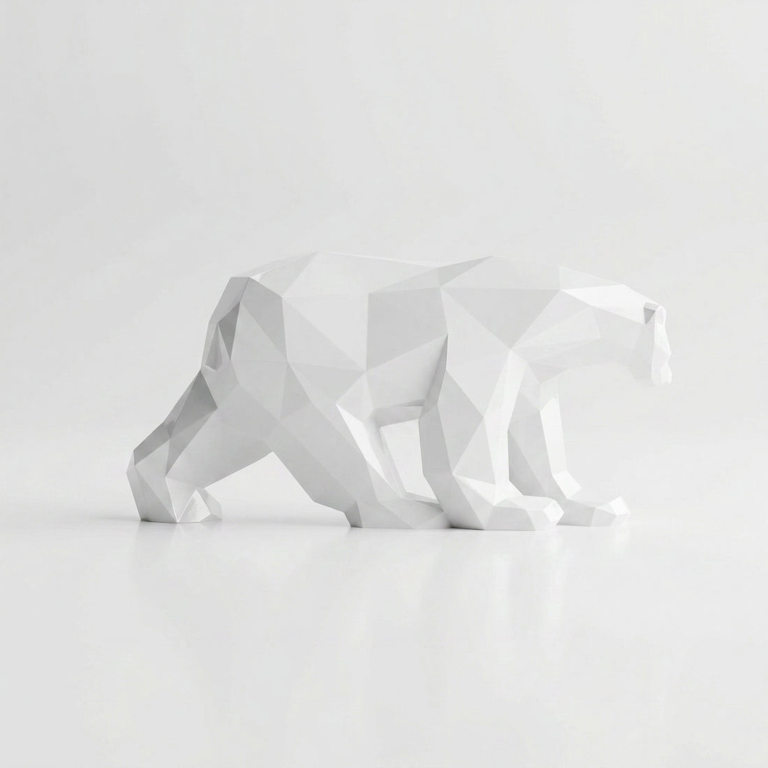 Grande Sculpture Polygone Ours - Sculpture Origami