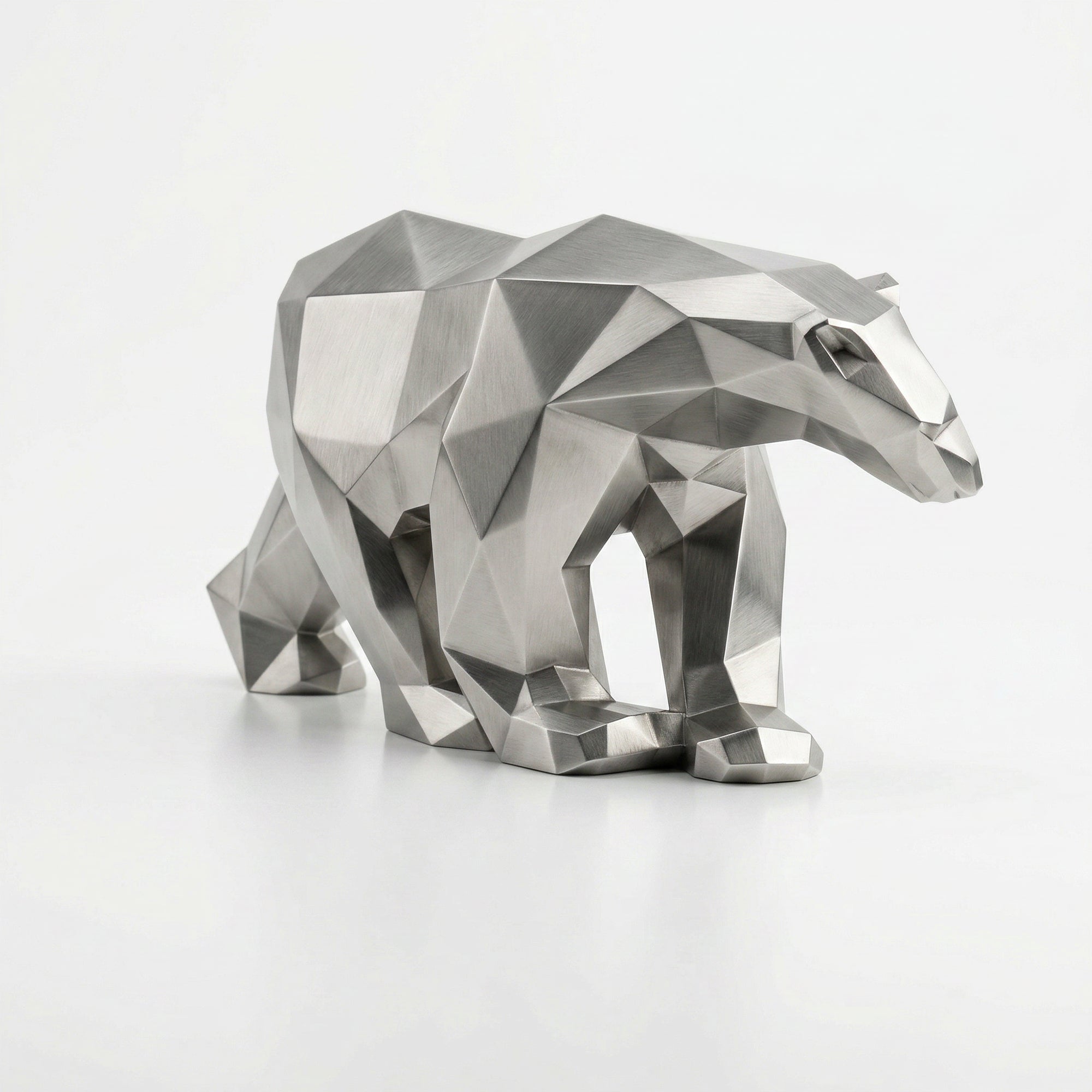 Grande Sculpture Polygone Ours - Sculpture Origami