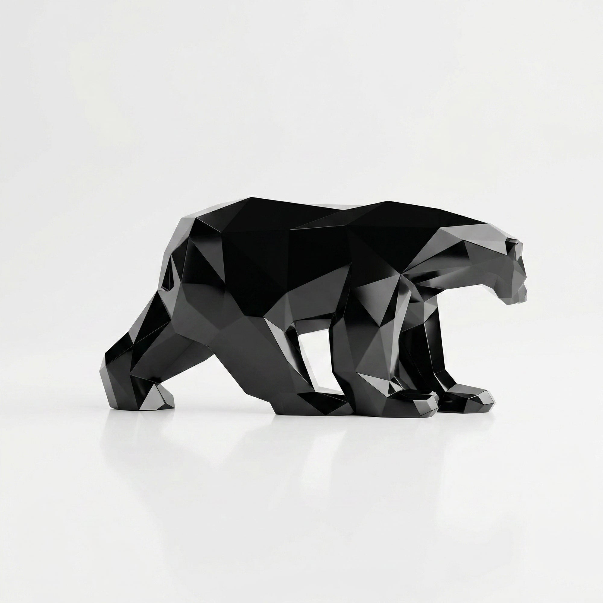 Grande Sculpture Polygone Ours - Sculpture Origami