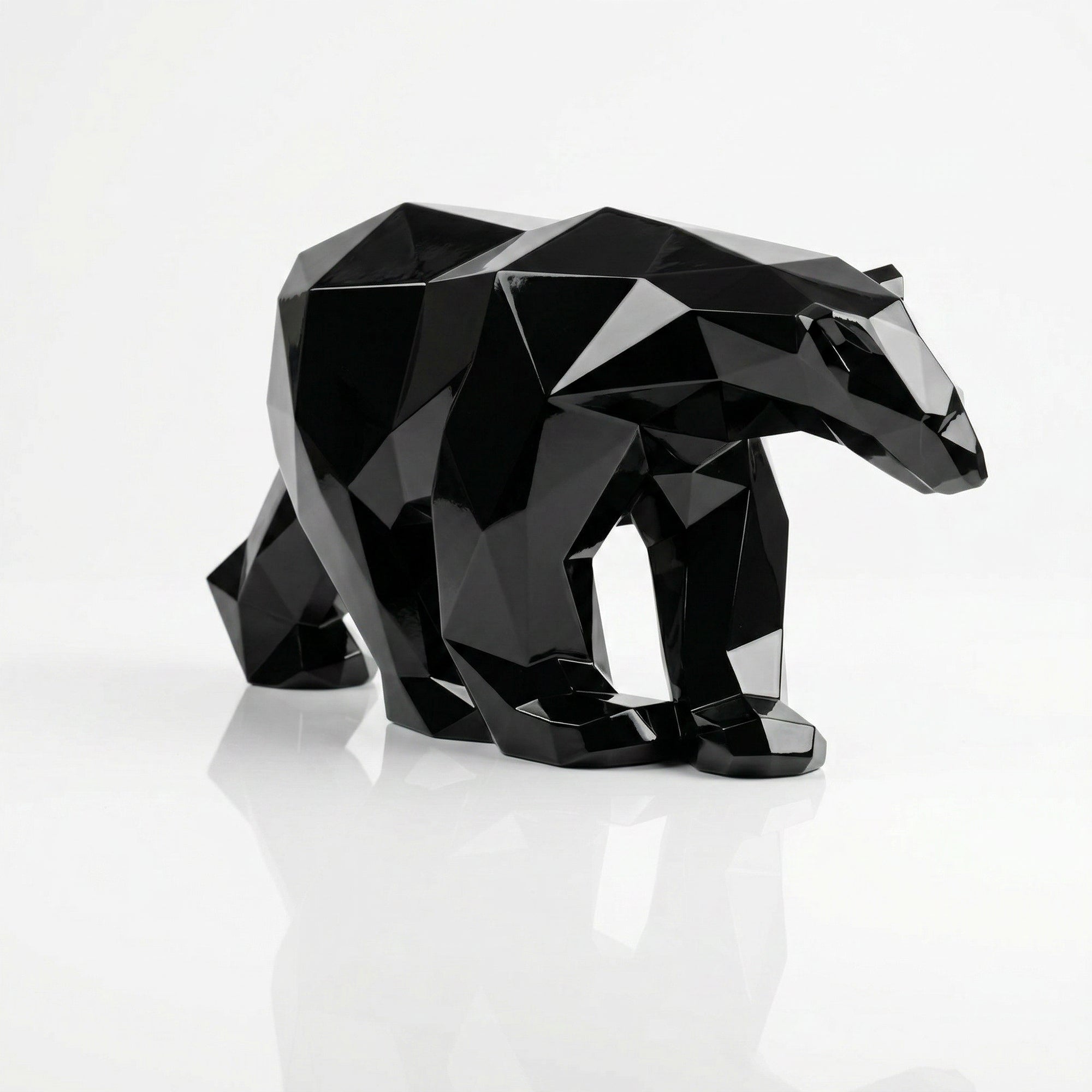 Grande Sculpture Polygone Ours - Sculpture Origami