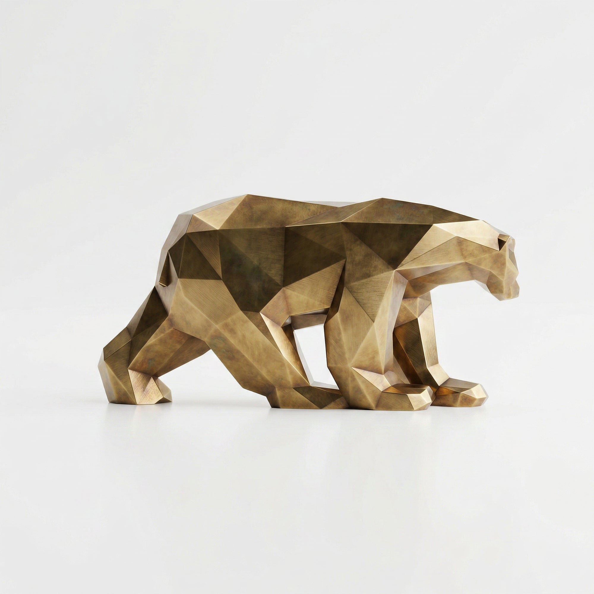 Grande Sculpture Polygone Ours - Sculpture Origami