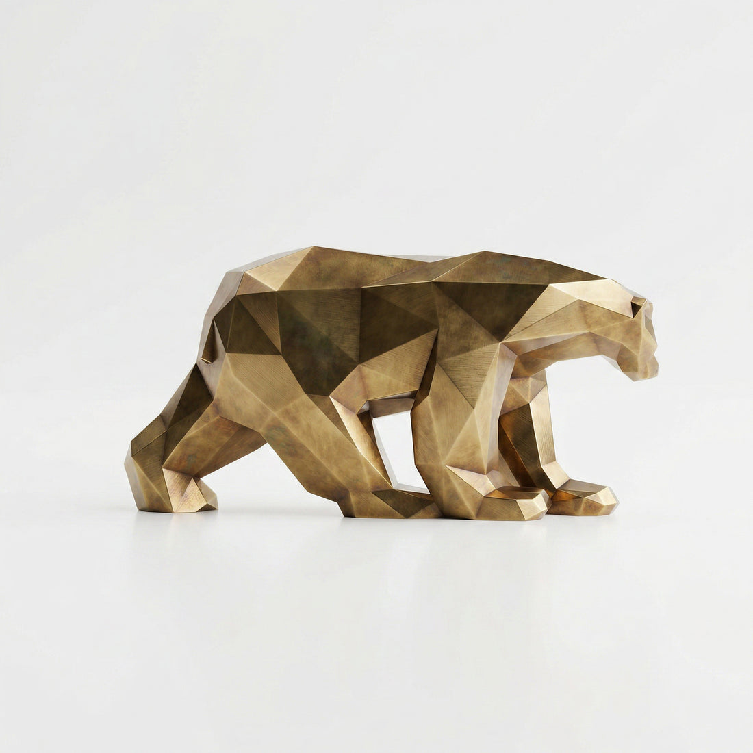 Grande Sculpture Polygone Ours - Sculpture Origami