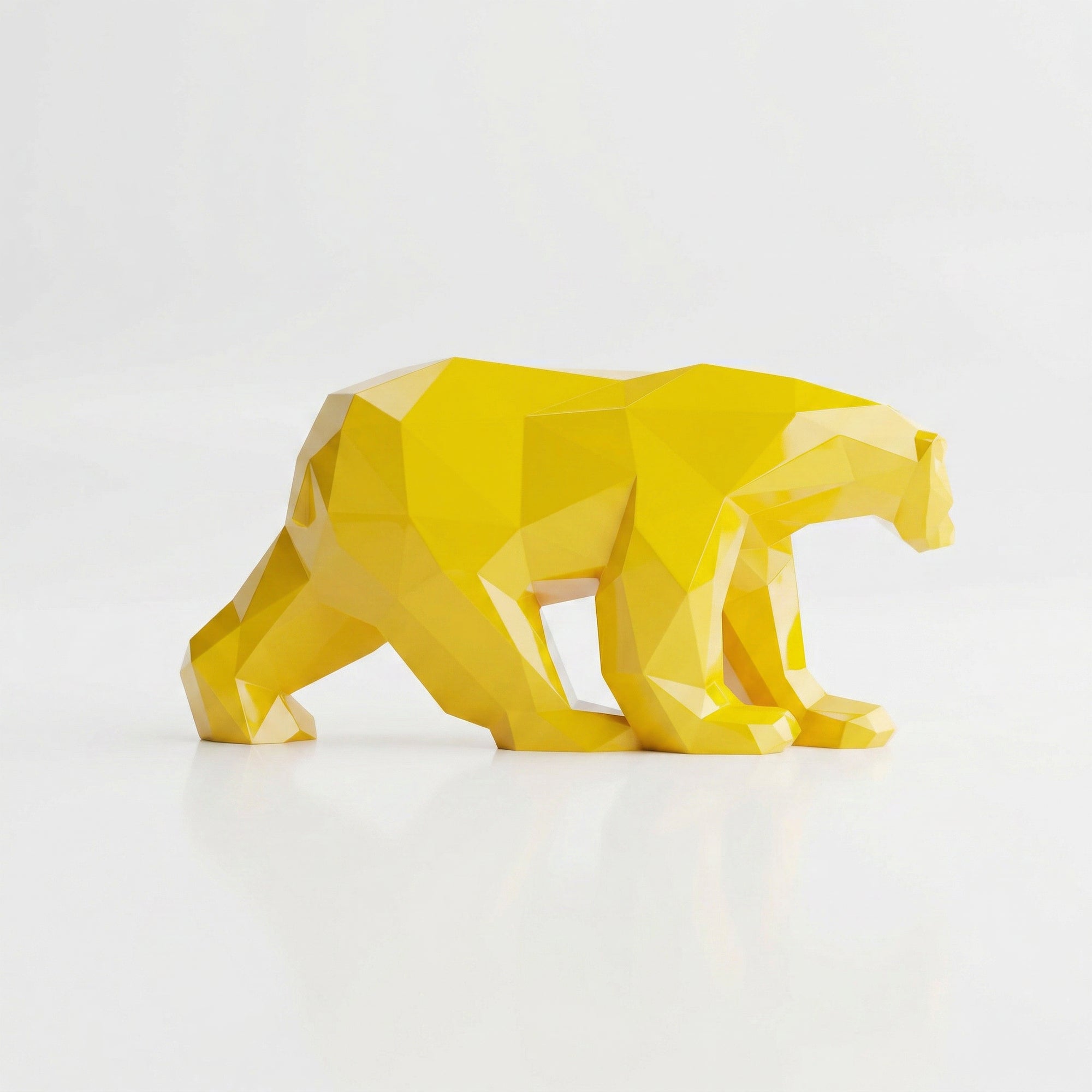 Grande Sculpture Polygone Ours - Sculpture Origami