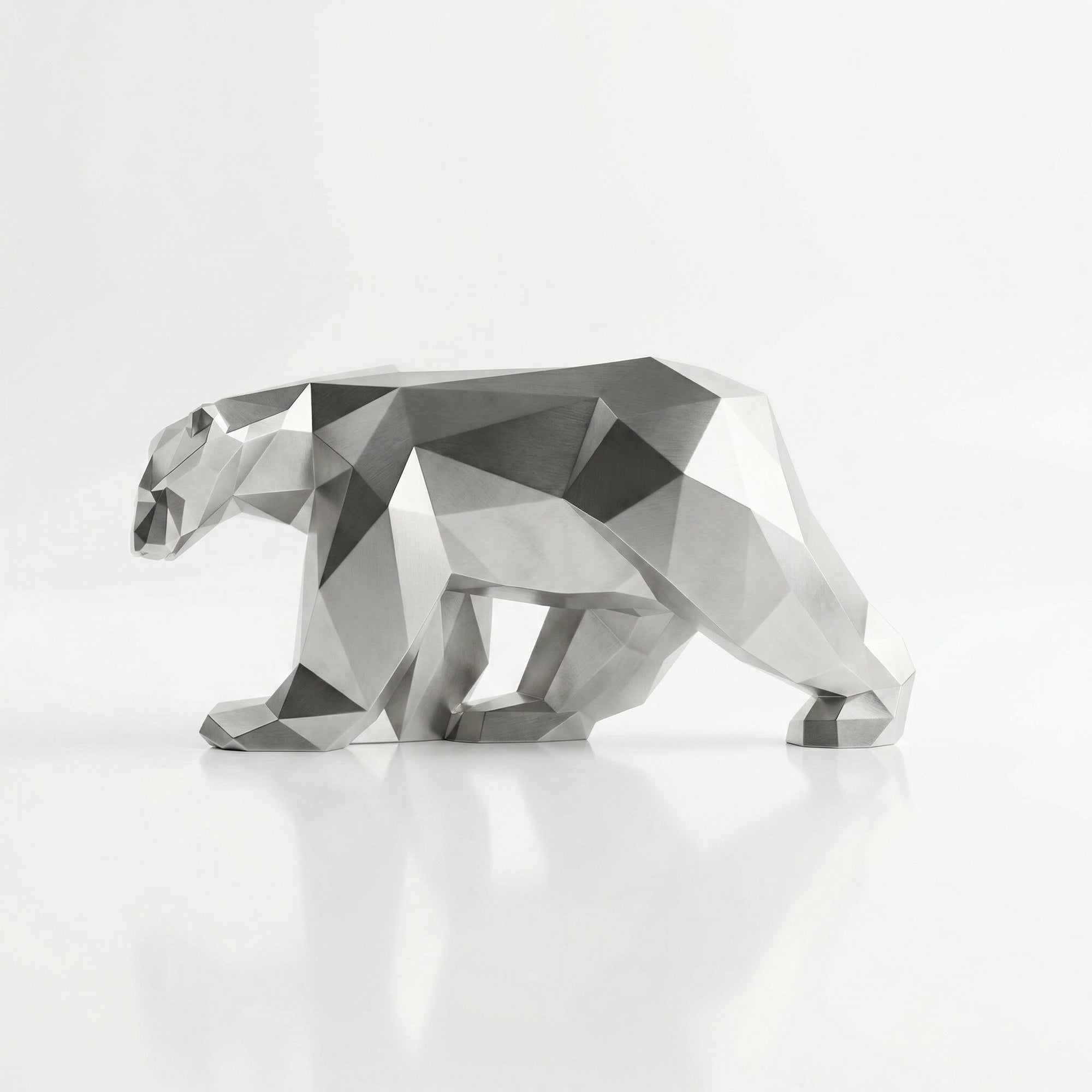Grande Sculpture Polygone Ours - Sculpture Origami