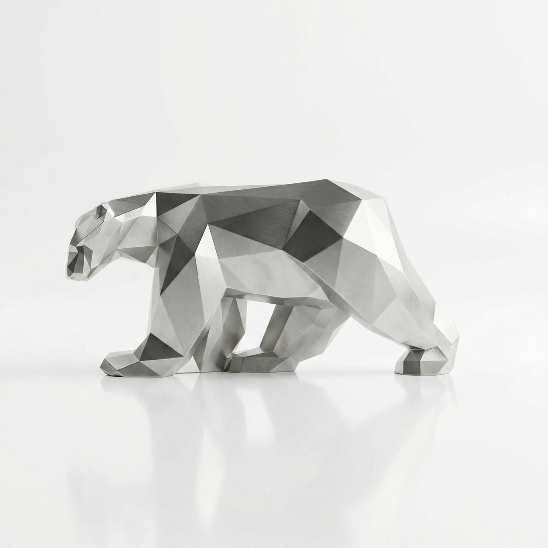 Grande Sculpture Polygone Ours - Sculpture Origami