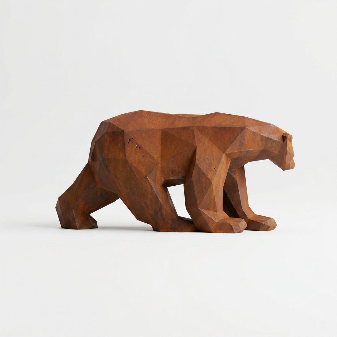 Grande Sculpture Polygone Ours - Sculpture Origami