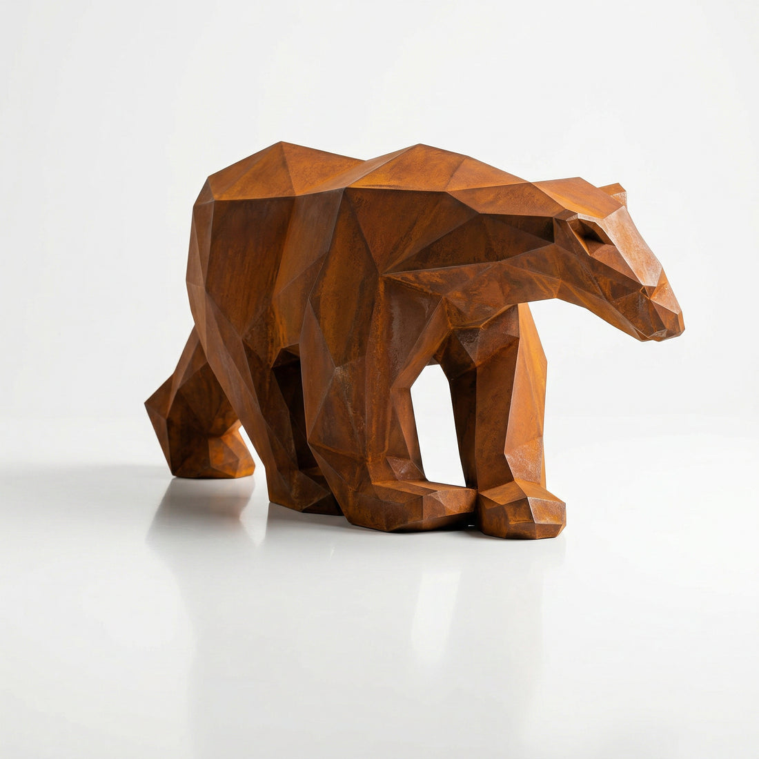 Grande Sculpture Polygone Ours - Sculpture Origami