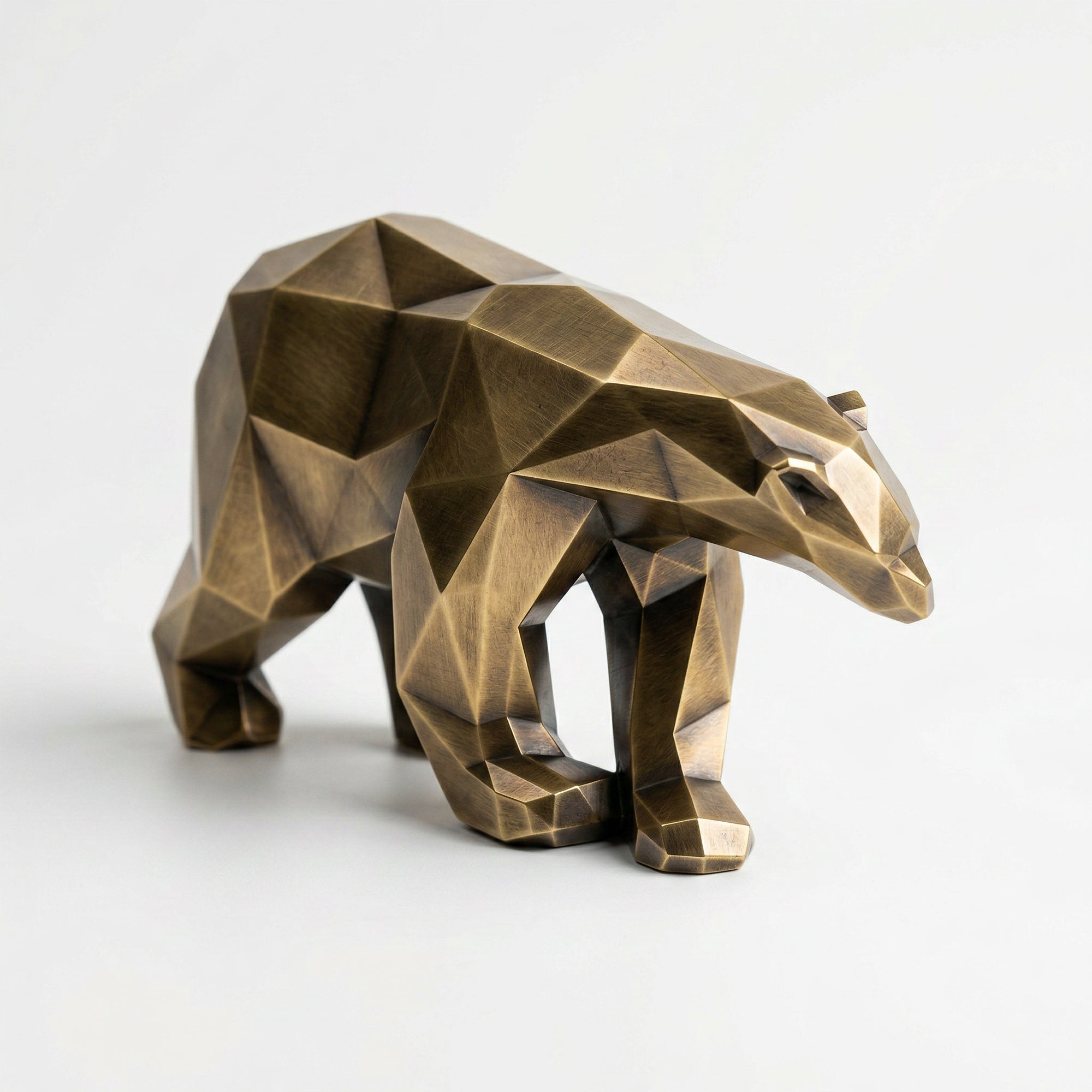 Grande Sculpture Polygone Ours - Sculpture Origami