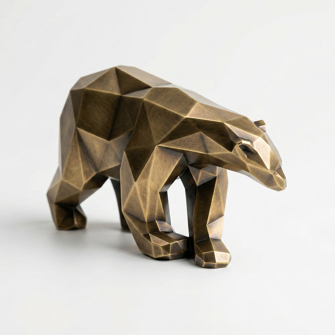 Grande Sculpture Polygone Ours - Sculpture Origami