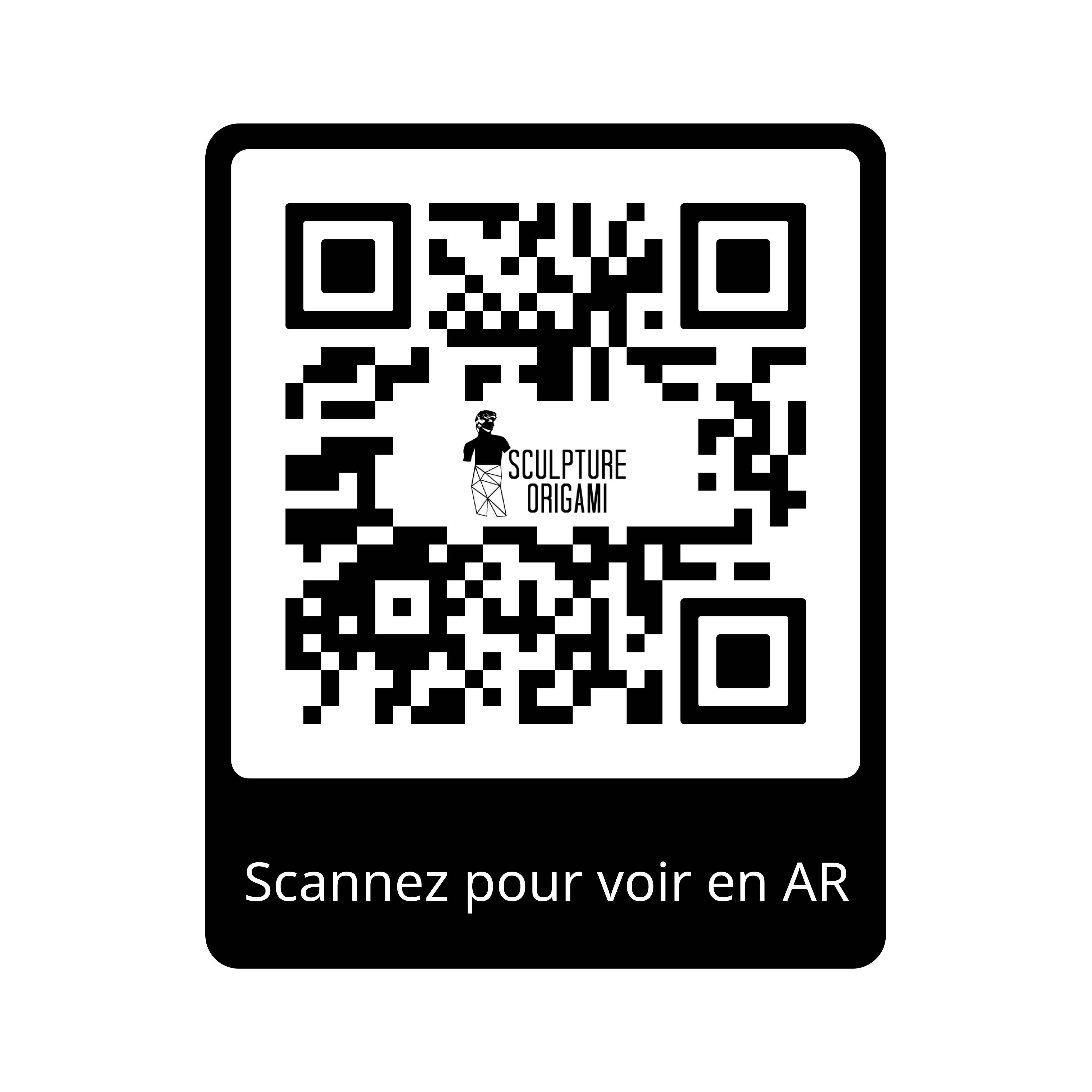 Sculpture Panthère Polygone - Sculpture Origami