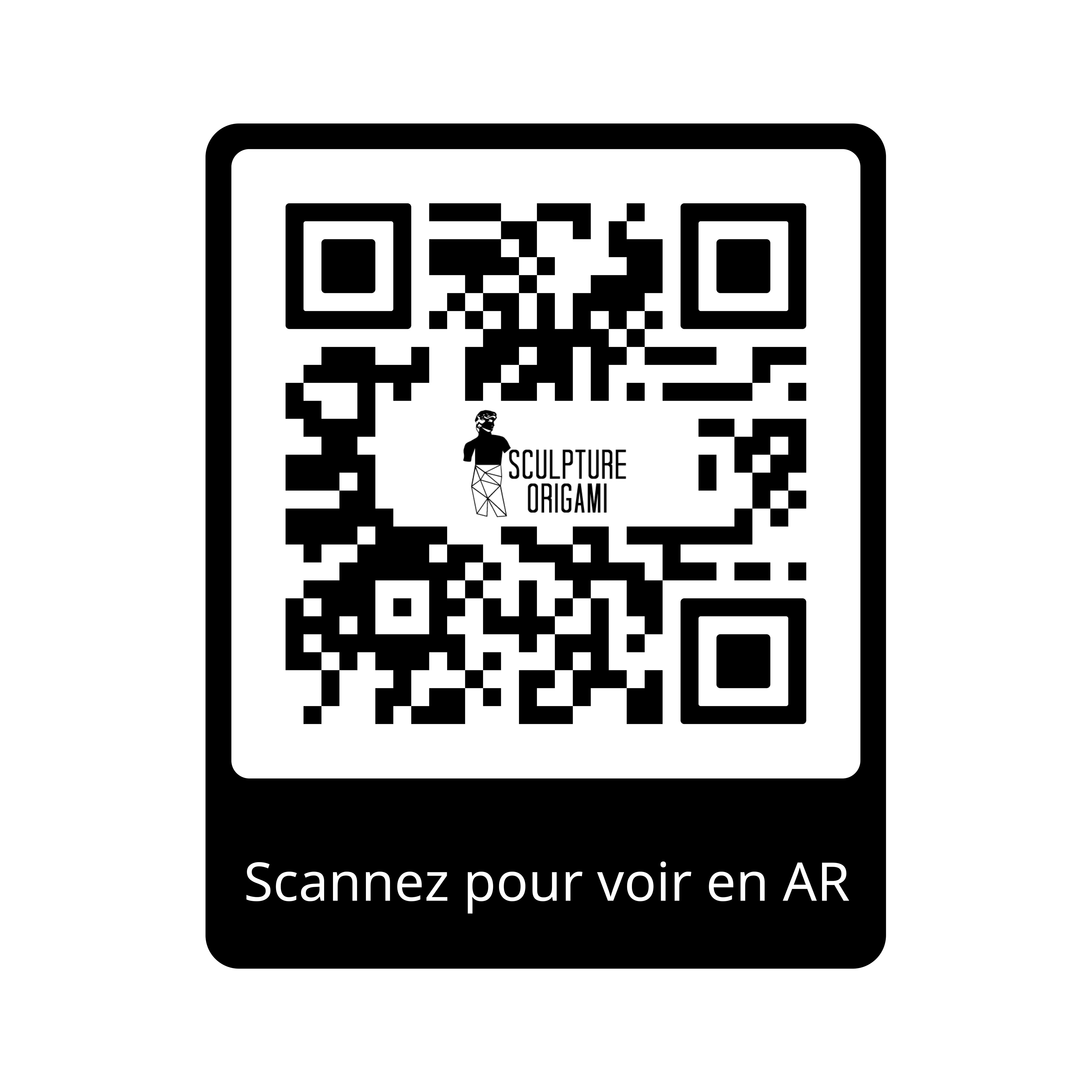 Sculpture Pitbull Polygone - Sculpture Origami