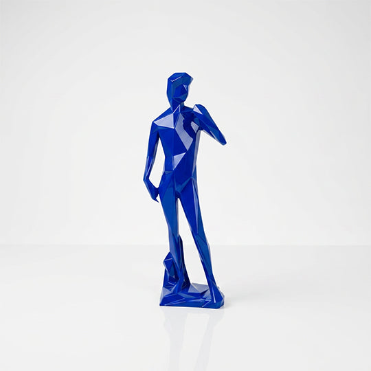 Grande Sculpture Silhouette Humaine Facettée - Sculpture Origami