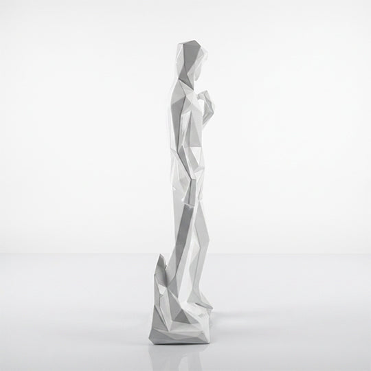 Grande Sculpture Silhouette Humaine Facettée - Sculpture Origami