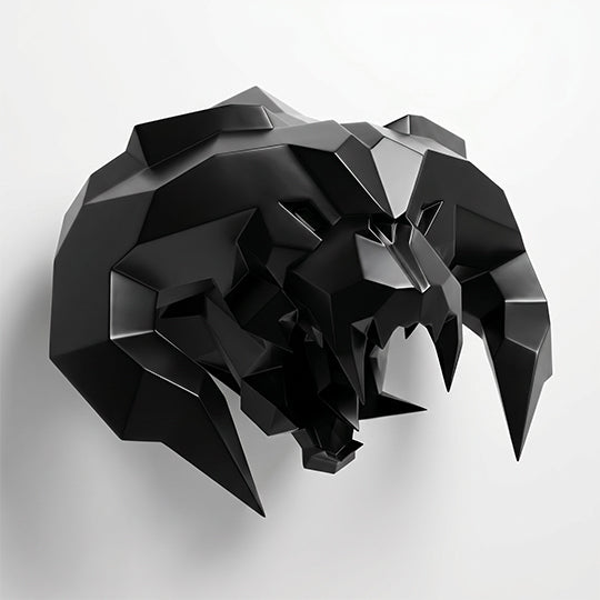 Sculpture Tête Balrog Facettée