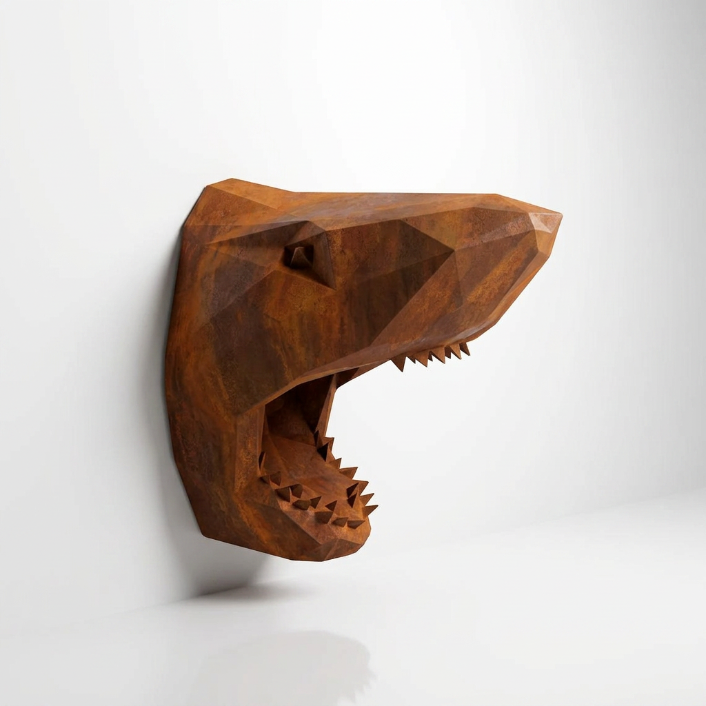 Sculpture Tête Requin Murale - Sculpture Origami