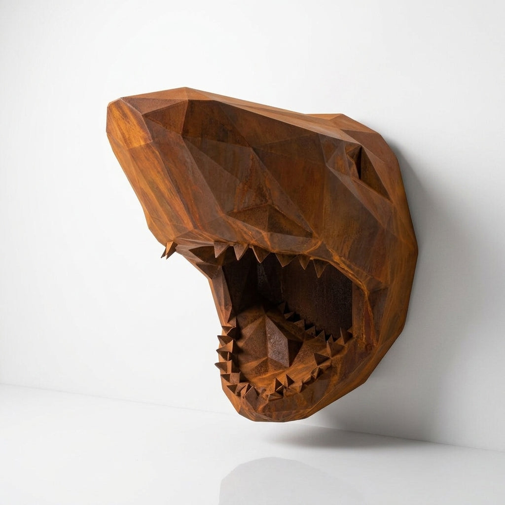 Sculpture Tête Requin Murale - Sculpture Origami