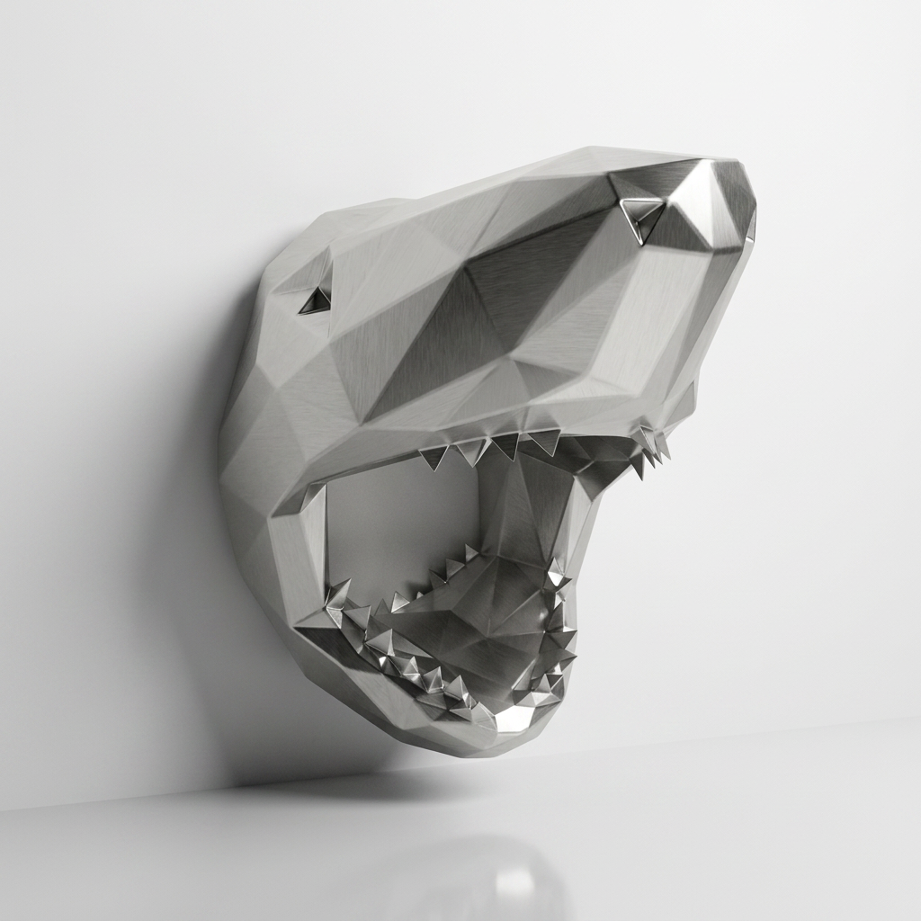 Sculpture Tête Requin Murale - Sculpture Origami