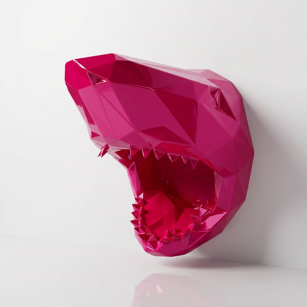 Sculpture Tête Requin Murale - Sculpture Origami