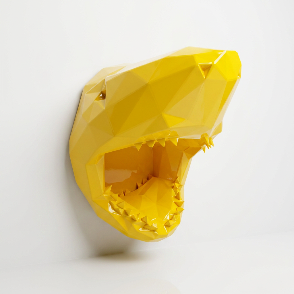 Sculpture Tête Requin Murale - Sculpture Origami