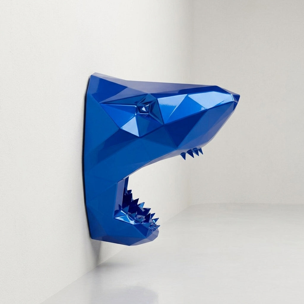 Sculpture Tête Requin Murale - Sculpture Origami