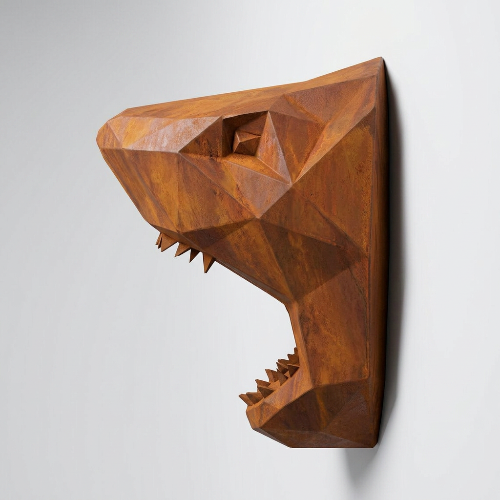 Sculpture Tête Requin Murale - Sculpture Origami