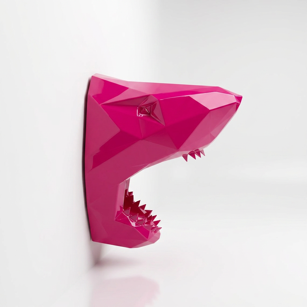 Sculpture Tête Requin Murale - Sculpture Origami