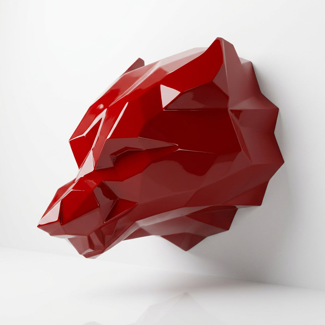 Sculpture Tête d’Ours Facettée - Sculpture Origami