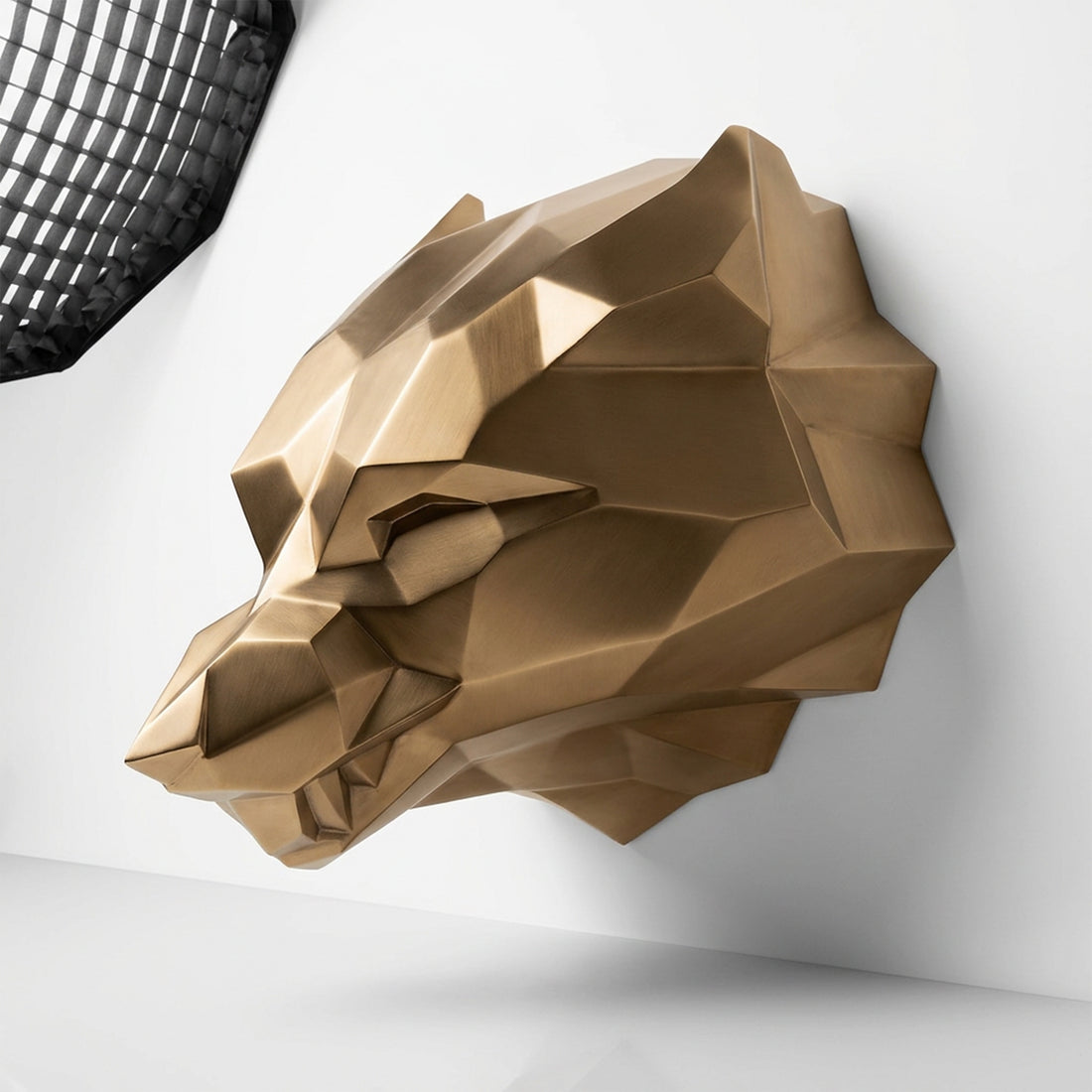 Sculpture Tête d’Ours Facettée - Sculpture Origami