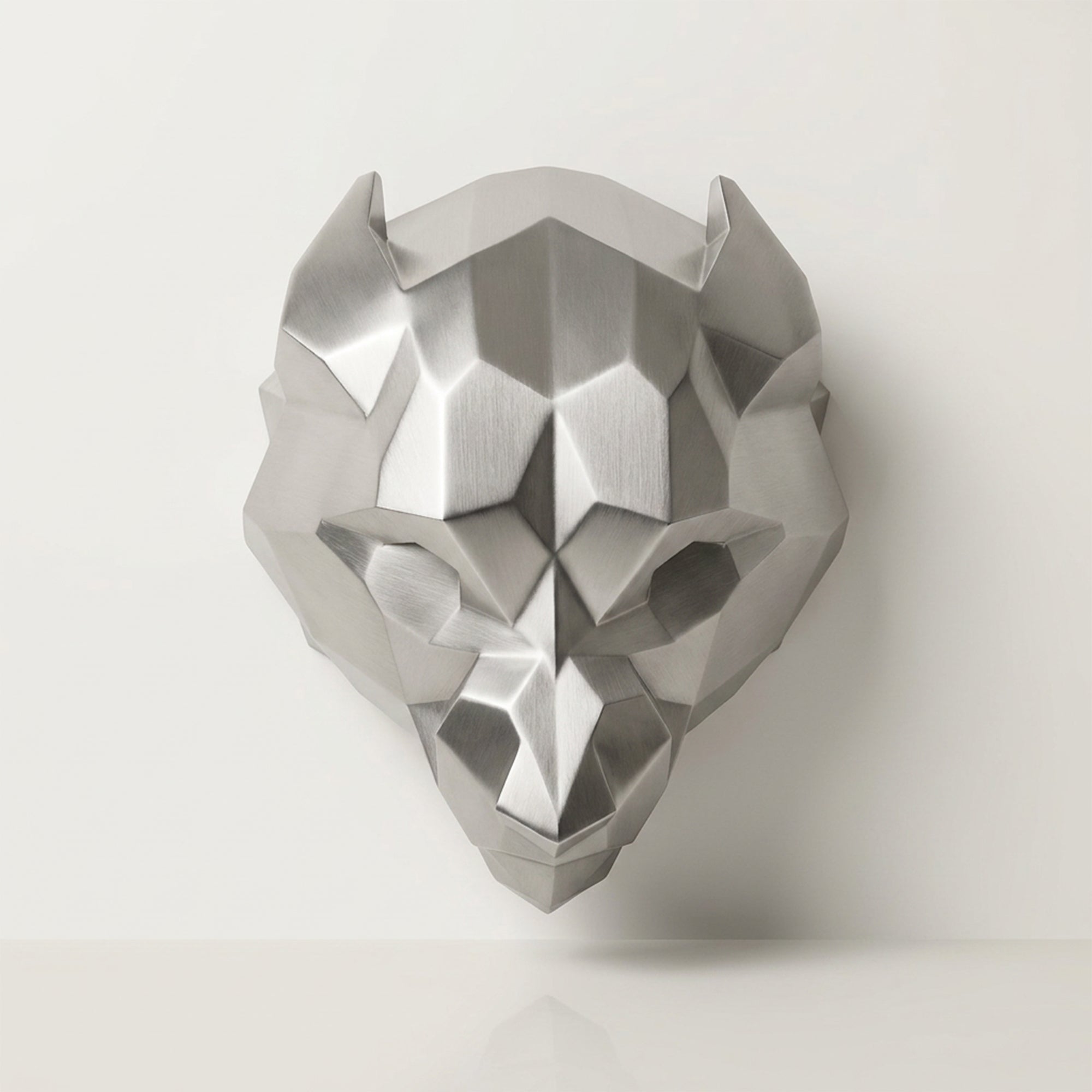 Sculpture Tête d’Ours Facettée - Sculpture Origami