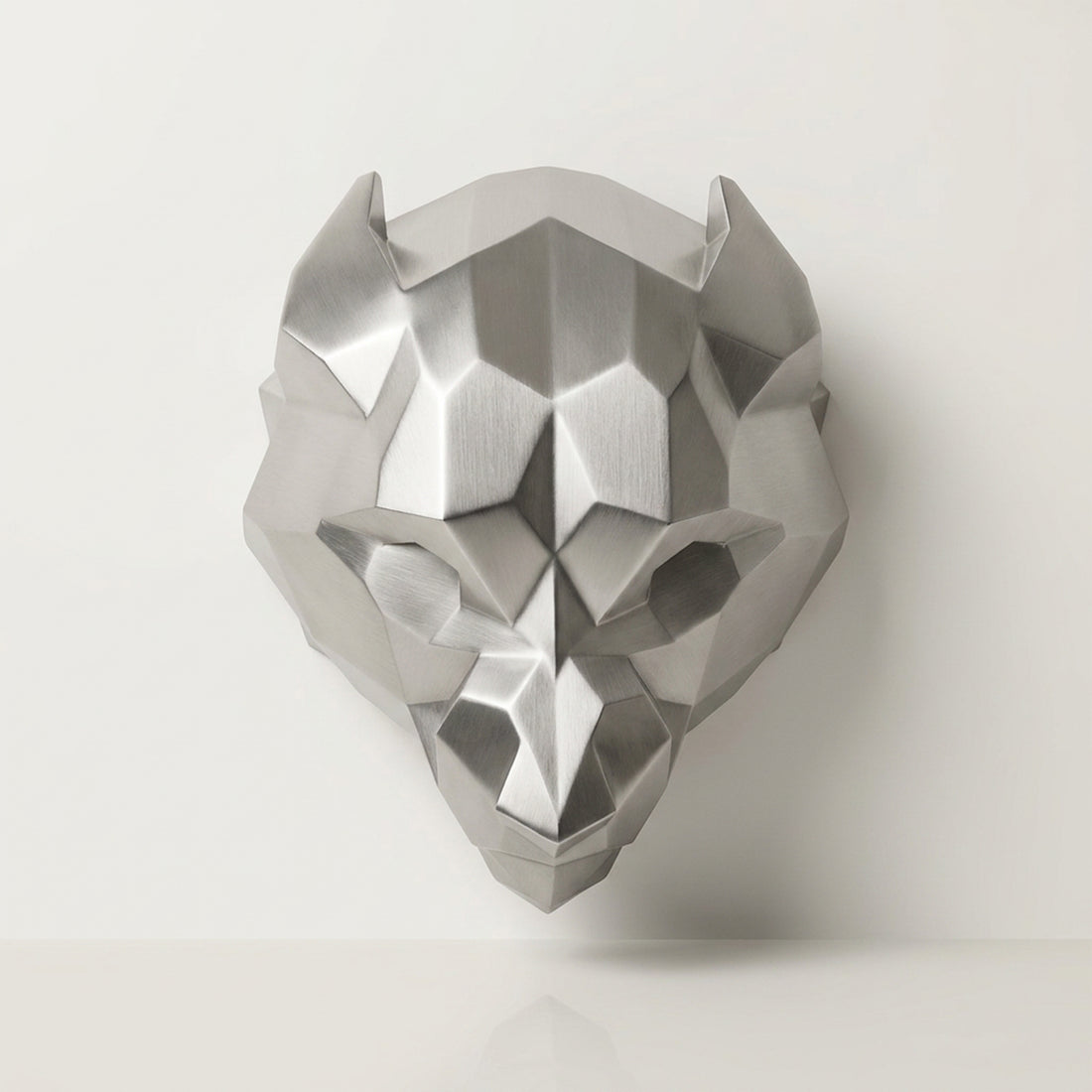 Sculpture Tête d’Ours Facettée - Sculpture Origami
